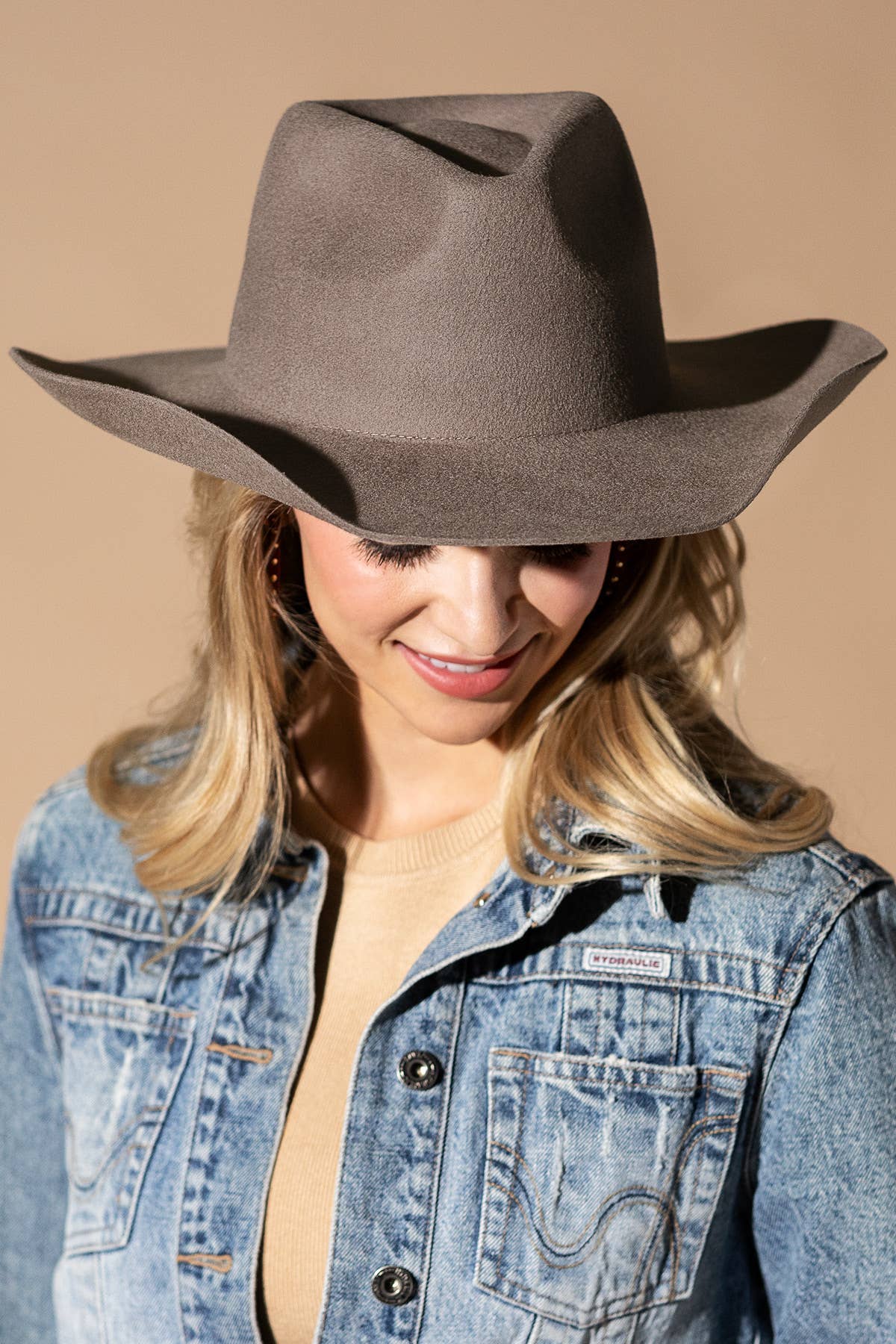 Urbanista - Wholesale Fedora - Women's - 100% Australian Wool Hard Brim Cowboy Hat-Blank 4