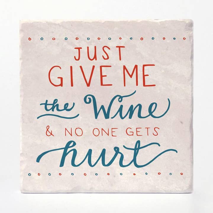 Versatile Coasters Canada - Wholesale Coasters - Give Me the Wine Coasters