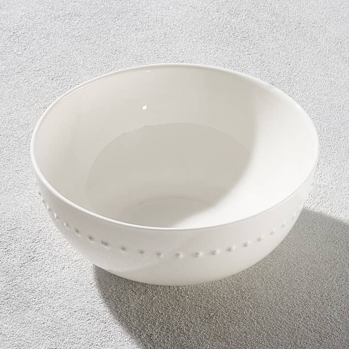 Maison Neuve - Hobnail, Bone China Cereal Bowl for wholesale by Kadra Kitchenware