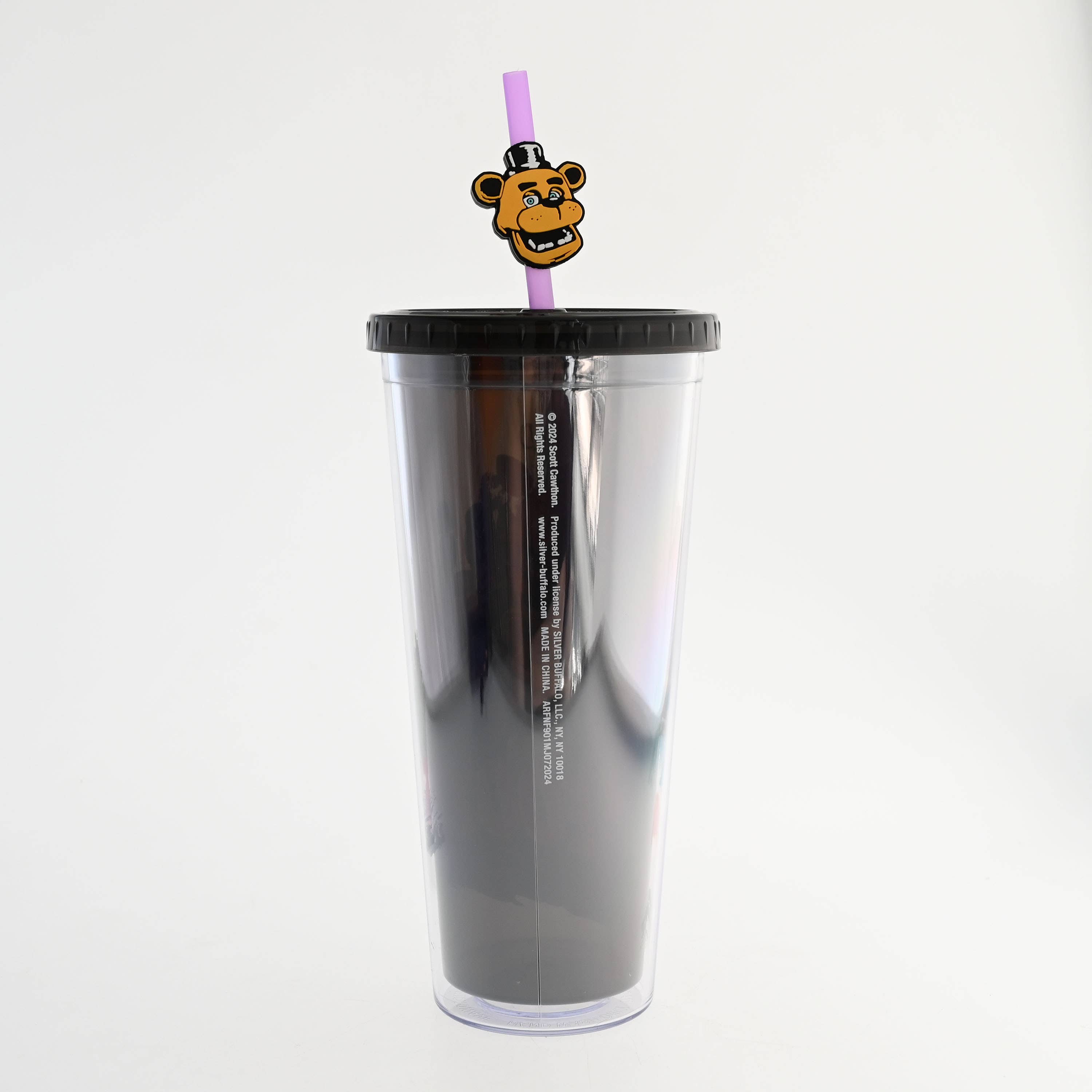Silver Buffalo - Wholesale Drinking Glass/Cup - Five Nights at Freddy's "I Survived" 24oz Cold Cup w/ Lid3