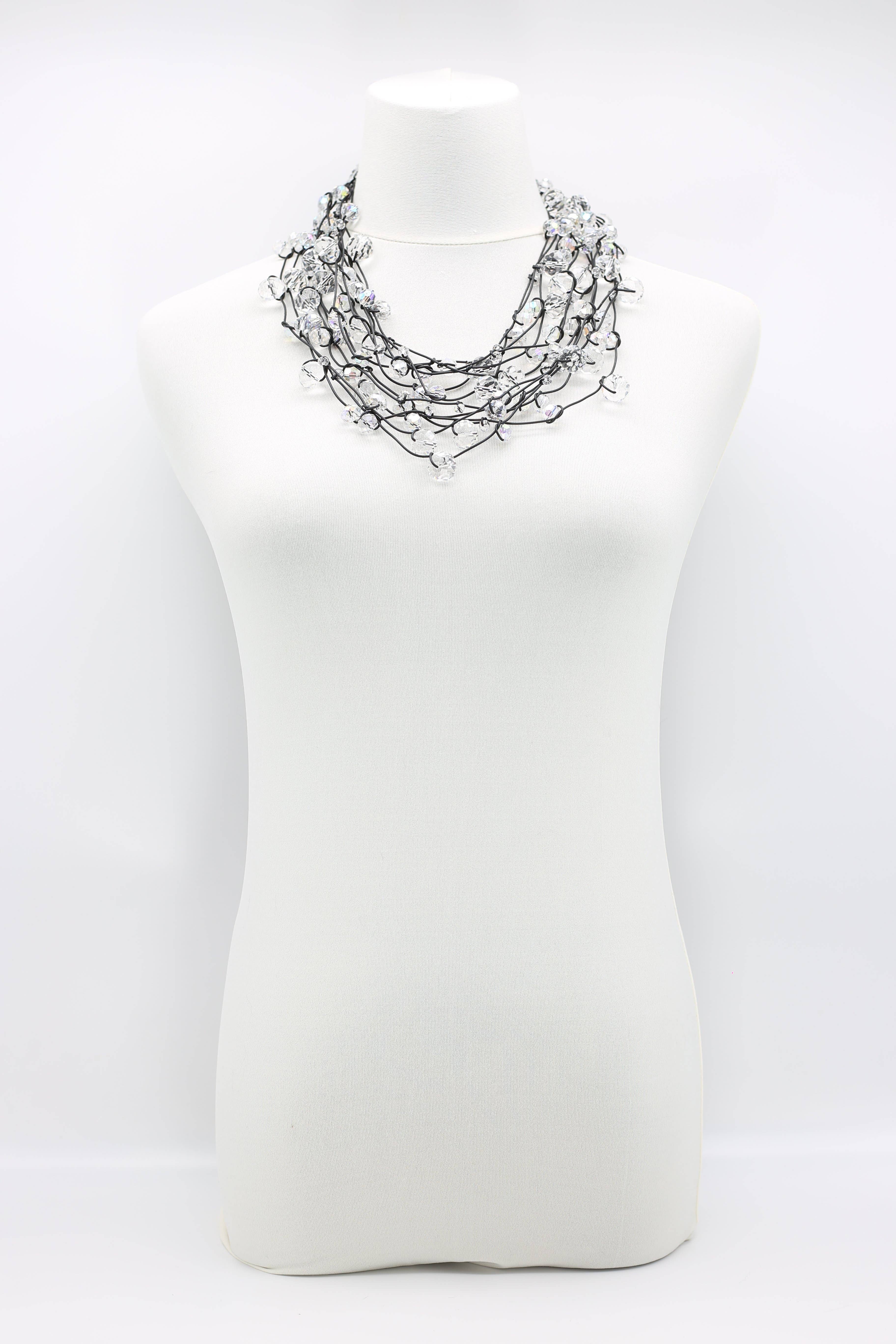 Jianhui London – wholesale Beaded/pearl necklace – Elegant Statement Crystal Faceted Beads Necklaces12