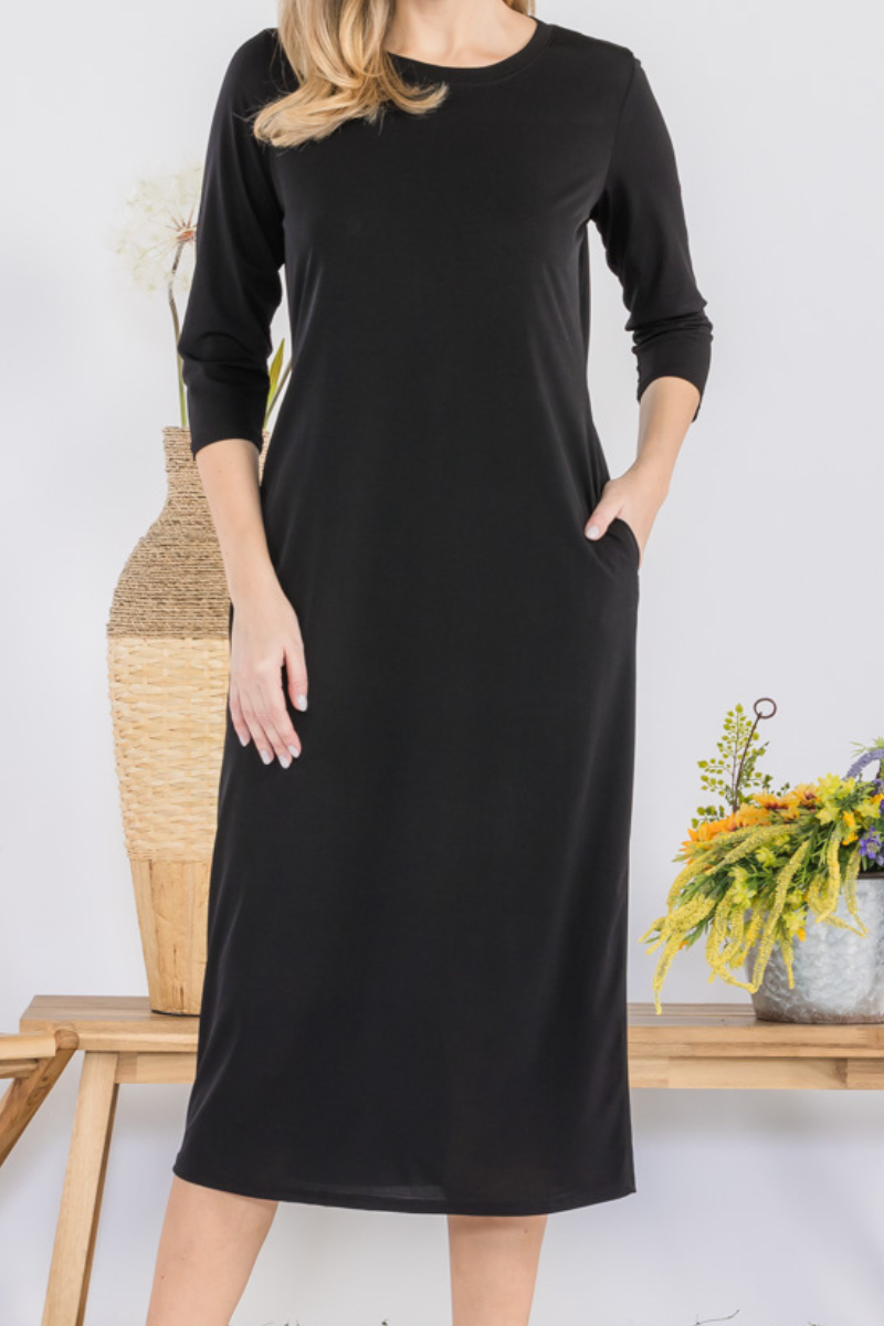 Celeste Clothing - Vente Robe – femme - ROBE À SUPERPOSER CLASSIQUE AVEC POCHES -CD438754