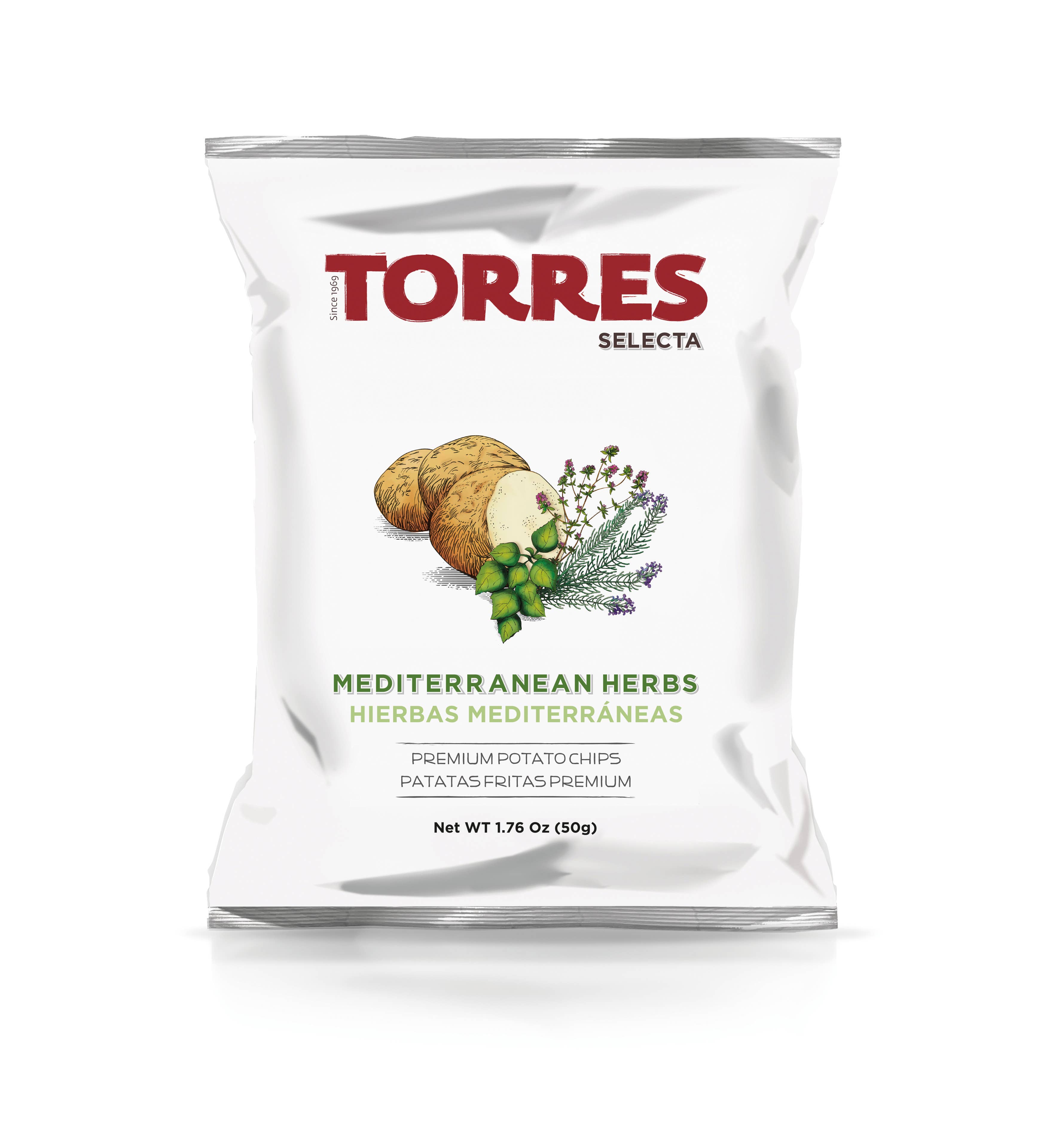 Patatas Torres - Wholesale Chips - Torres Selecta Mediterranean Herbs Potatoes 50G