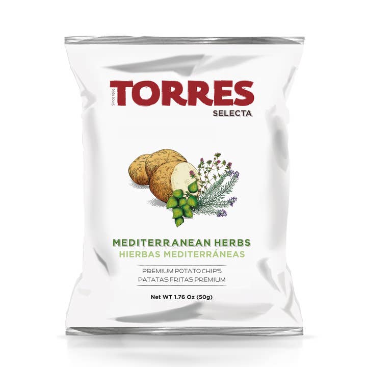 Patatas Torres - Wholesale Chips - Torres Selecta Mediterranean Herbs Potatoes 50G0