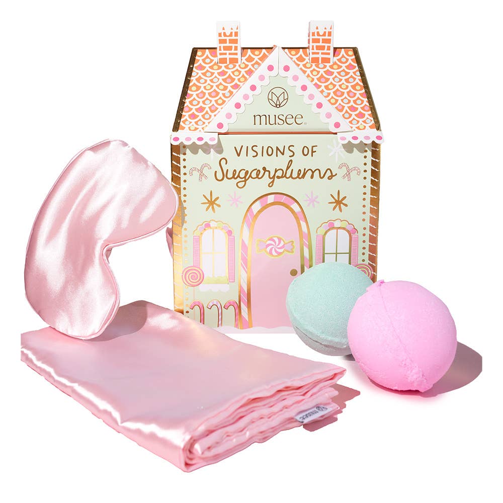 Musee - Wholesale Bath & Body Set - Visions of Sugarplums Bath Balm & Eye Mask Set0