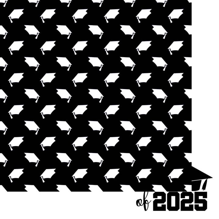 Graduate 2025 Collection Class of 2025 12 x 12 Double-Sided Scrapbook Paper by SSC Designs - 15 Pack for wholesale by SSC Wholesale