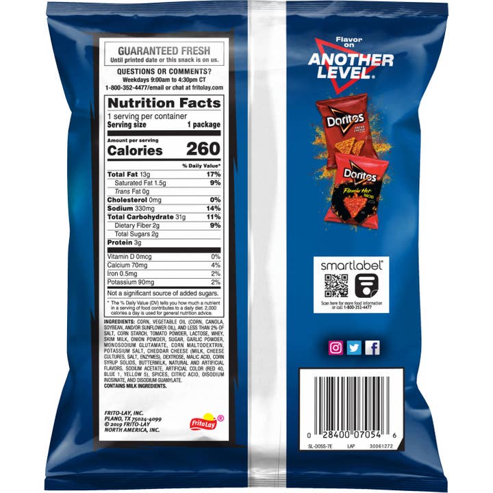 Carnival Candies & Ice Cream Inc. - Wholesale Chips - Doritos Cool Ranch Chips 1.75 Oz (64 Count Box)1