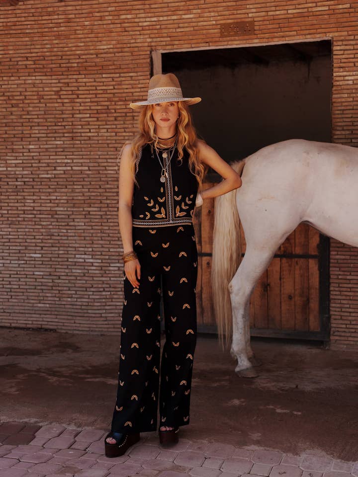 PANTALON ROMINY noir pour la vente par An'ge