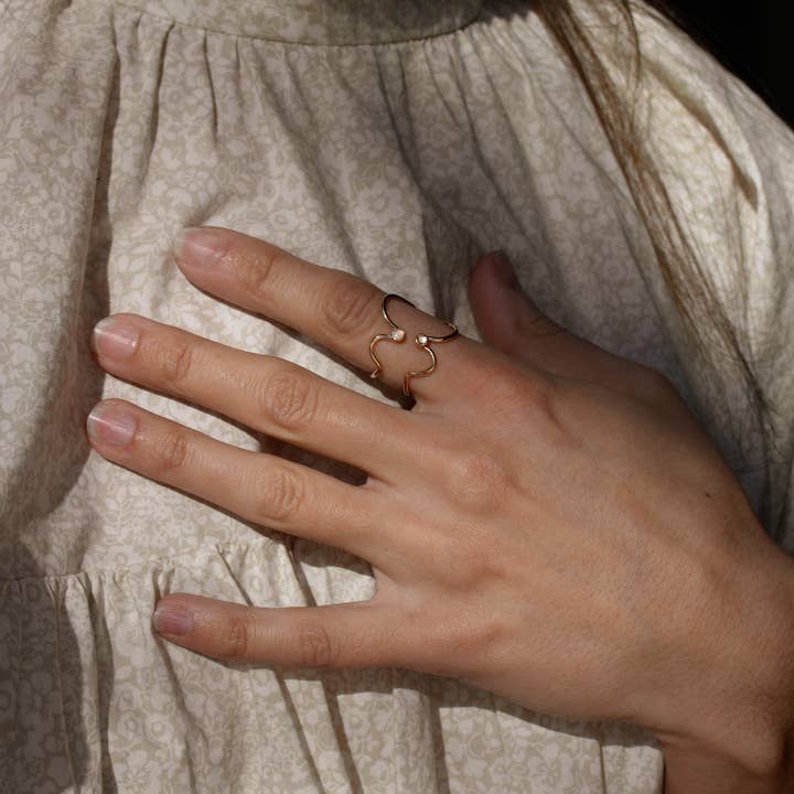 Gem & Blue - Wholesale Ring met een steen/solitaire ring - Wolk-ring5