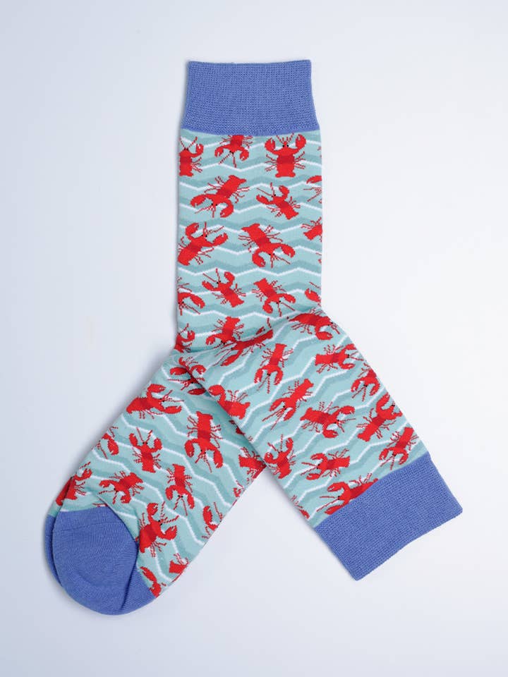 Women's Crawfish Crew Socks for wholesale by Just Fun Socks