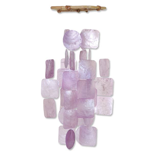 Balizen by zen zen garden home - Wholesale Wind Chime - Capiz Chime Small Square | Lilac