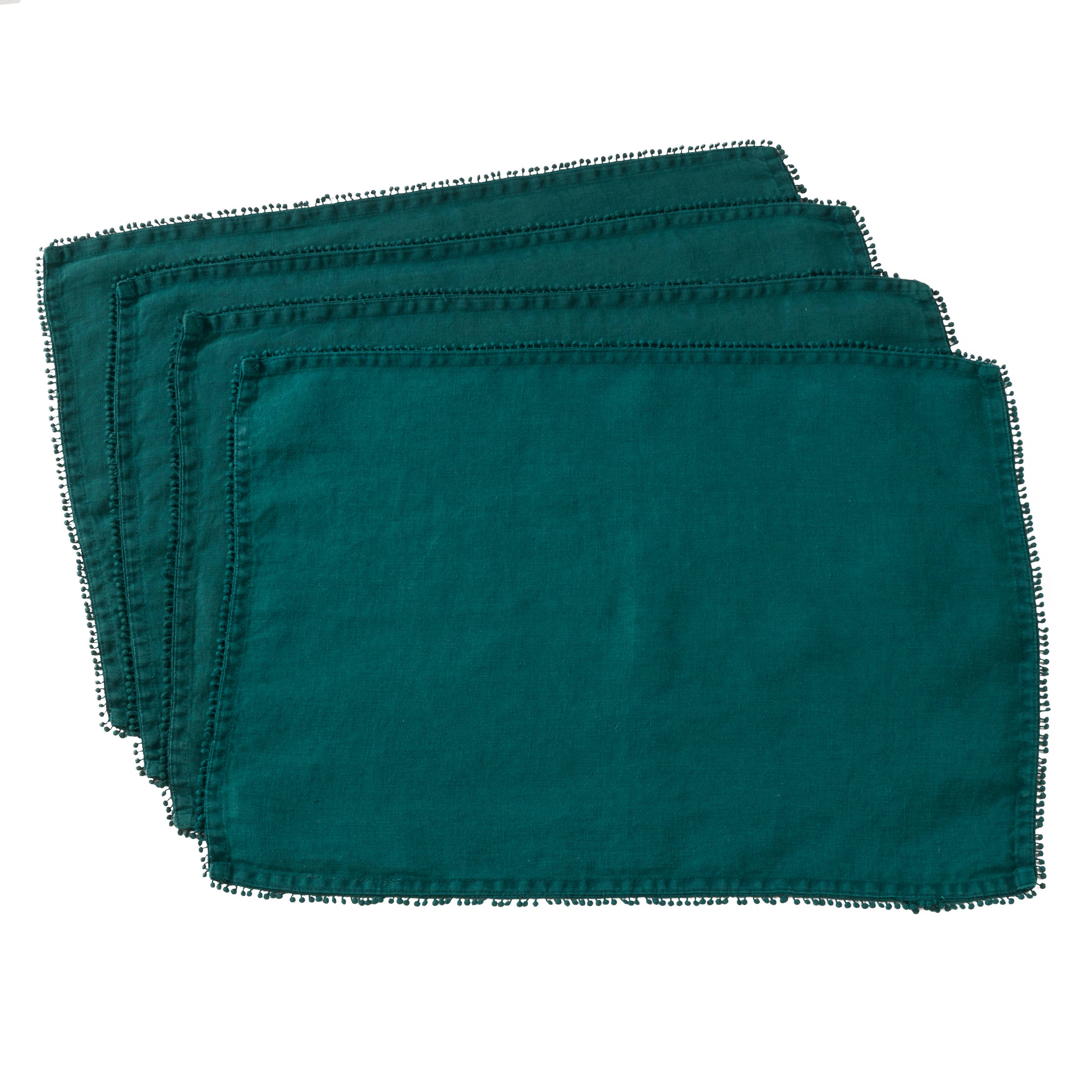 Saro Lifestyle – Individuais por atacado – Placemat Design Pompom7