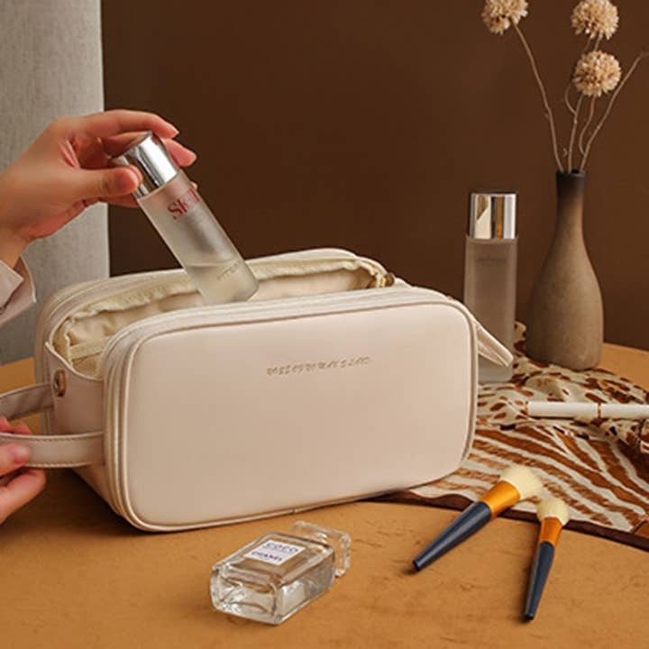 Sensibling Corp. - Wholesale Makeup/Cosmetic Bag - 3 Layer Portable Travel Makeup Pouch Bag4