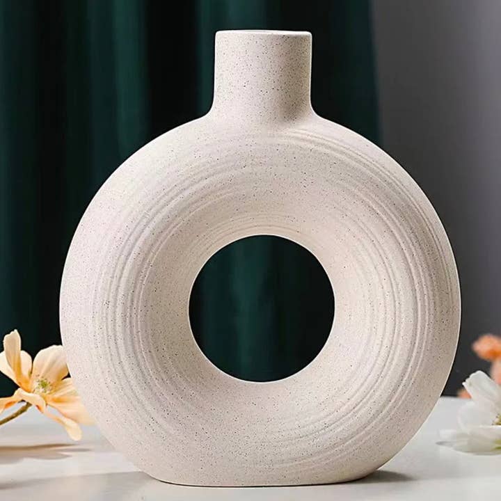 Lu home - Wholesale Dried/Pressed Flowers - Lu home Bundle - Faux Rose Floral Arrangement w/ Vase1