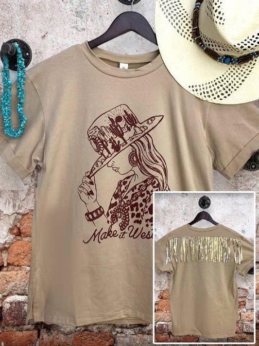 LBL Bfringe Make Western Graphic Tshirt for wholesale by L&B Life