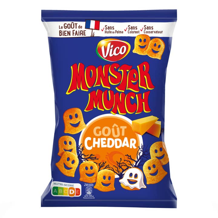 123bonbon – Großhandel Gepuffte Snacks – VICO Monster Munch Cheddar0