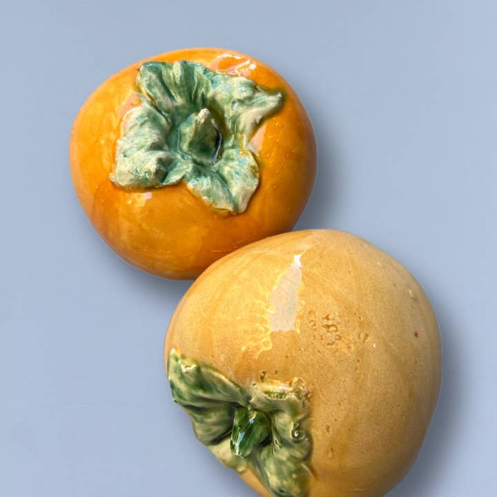 Eturel Madrid - Wholesale Decorative Tabletop Object - Glazed ceramic replica persimmon2
