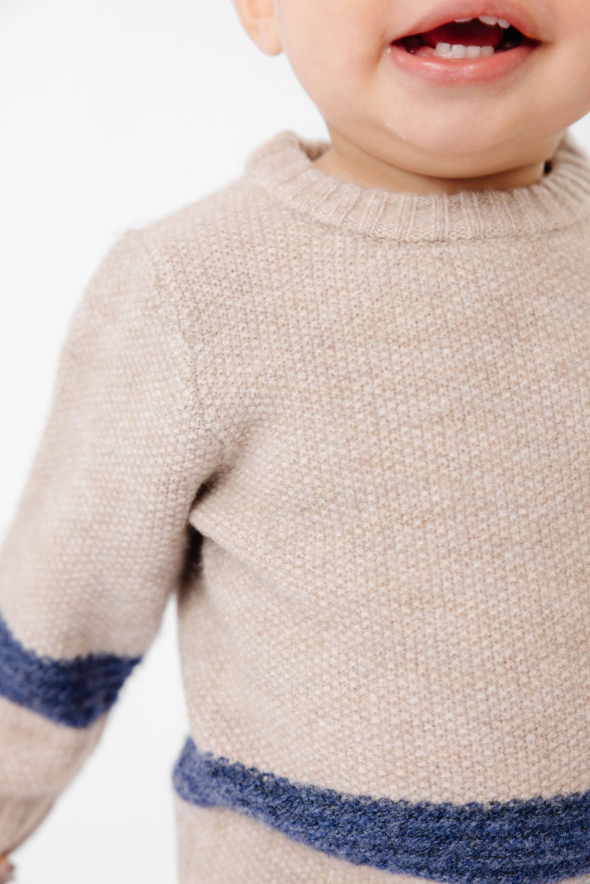Copper Pearl - Wholesale Knit Sweater - Kids - Sweater Crew - Navy Stripe2