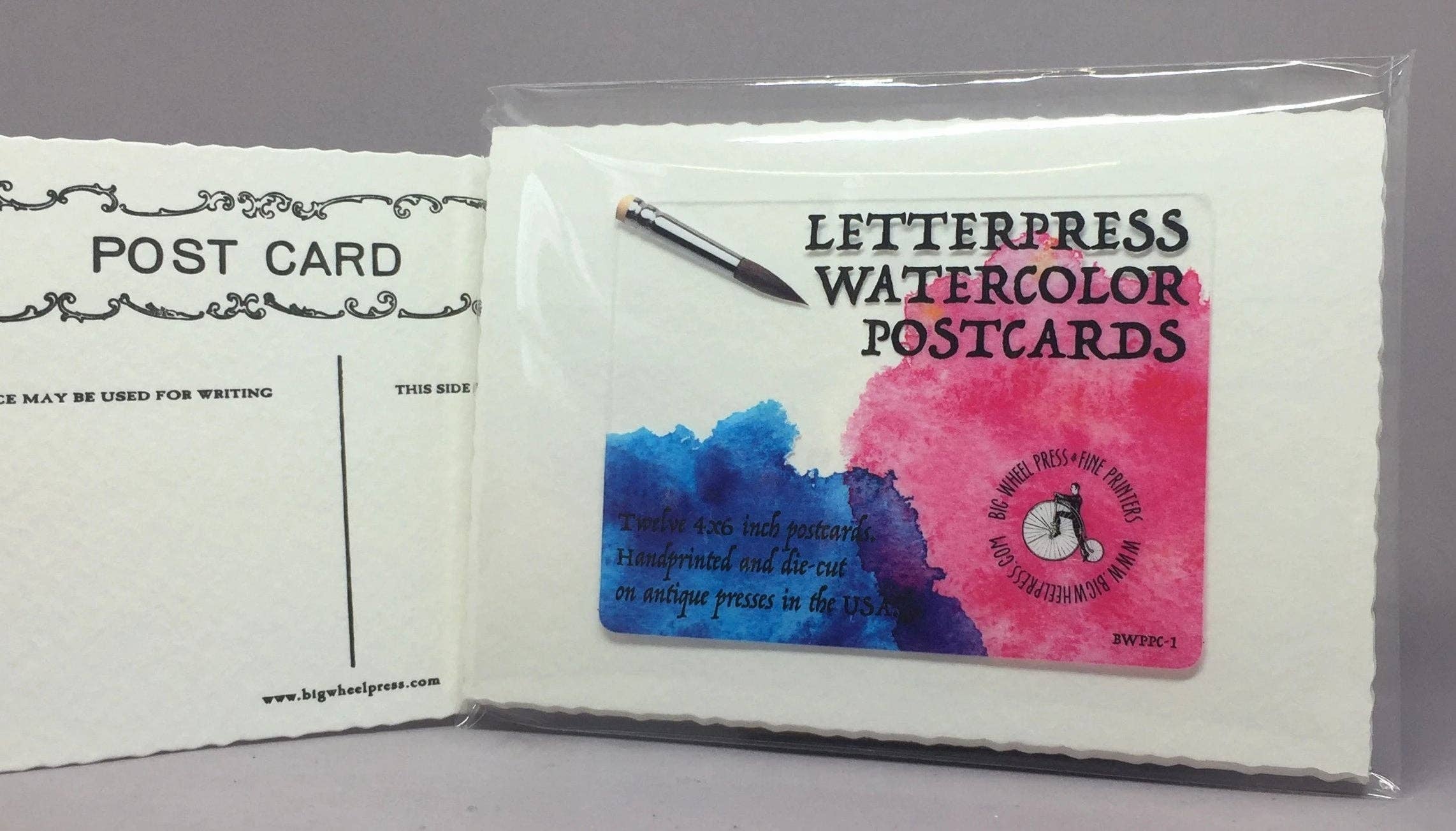 Big Wheel Press – Großhandel Briefpapier-/Postkarten-Set – Aquarell-Postkarten1