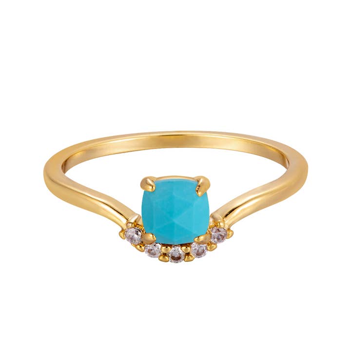 Anello Aurora Turquoise per la vendita all'ingrosso da parte di Heilo Jewelry