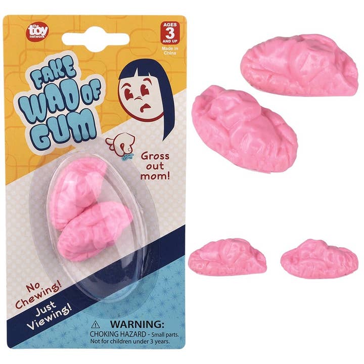 Fake Wad Of Gum (confezione da 2) giocattoli per bambini LLB per la vendita all'ingrosso da parte di La Luna Bella - Toys