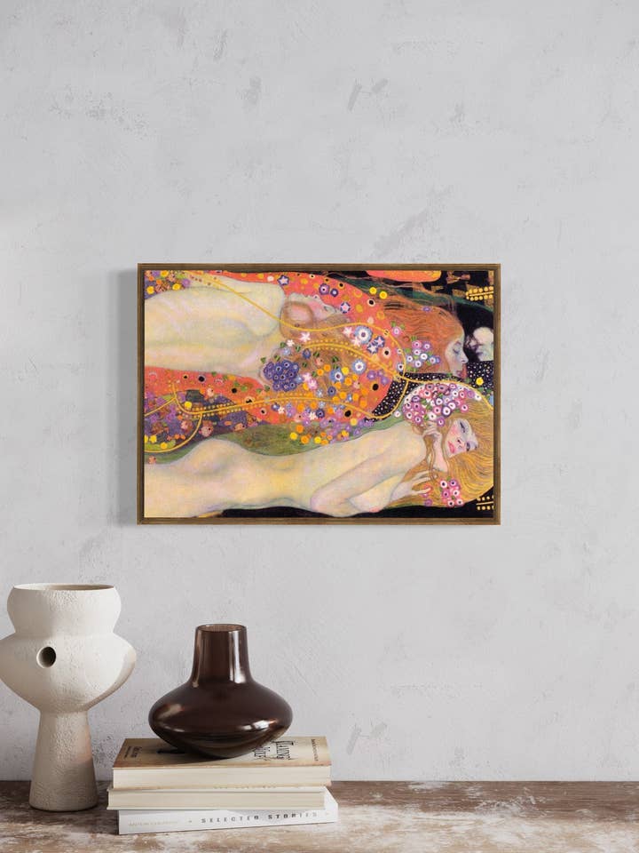Gustav Klimt - Water Serpents' Art Print. A4, A3, A2. Housewarming Gift Idea. Vintage Art Print. Wall Art. Fine Art. Mothers Day gift for wholesale by Gabrielle Dalsan