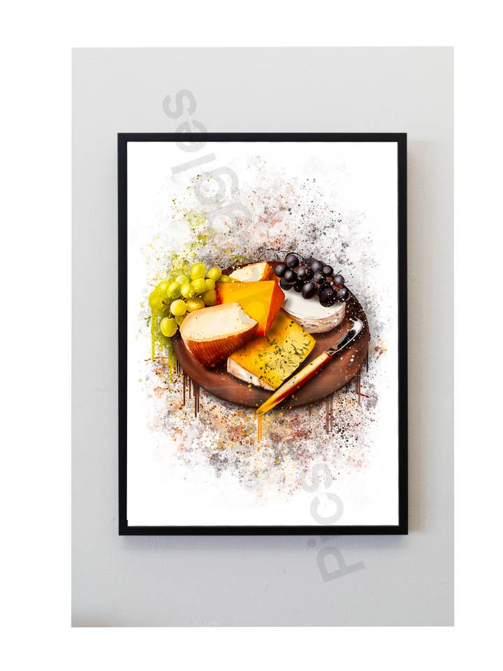Cheeseboard Splatter Print for wholesale by Pics and Squiggles