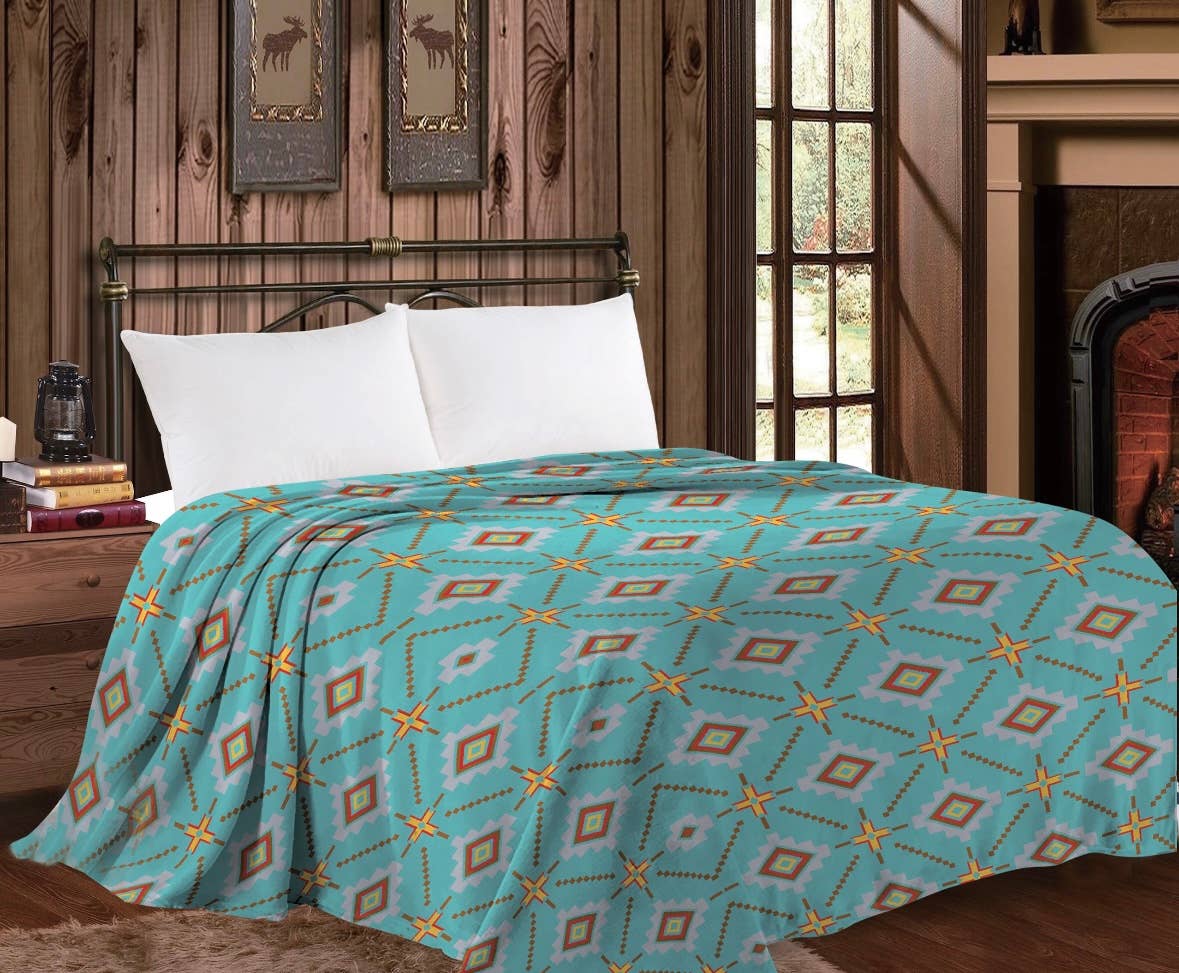 Western Linens - Wholesale Throw Blanket - Mia throw Blankets - Queen Collection 6