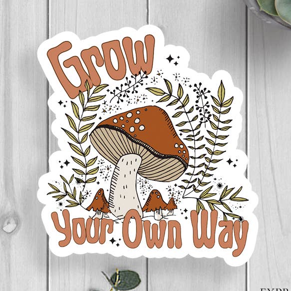 Expression Design Co - Wholesale Sticker - Grow Your Own Way Vinyl Sticker0