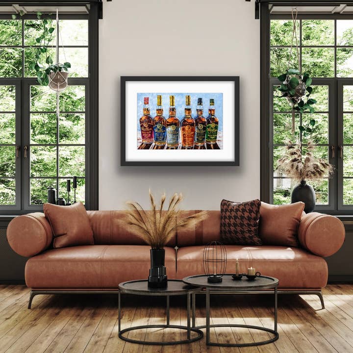 Kim Perry Studio - Wholesale Art print - Bourbon Print "Six Shades of Weller"2