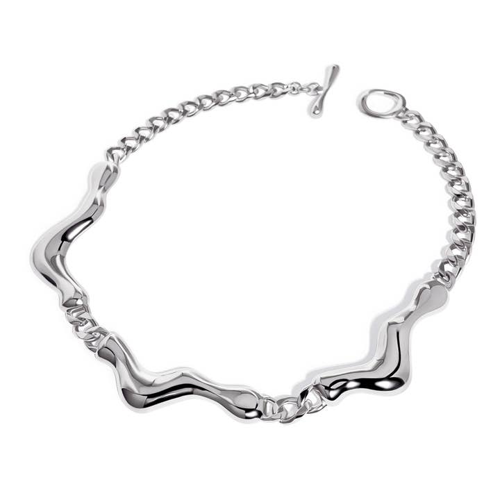 Noa Collar - Silver for wholesale by BIKO