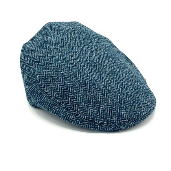 TEAL HUXLEY FLAT CAP for wholesale by Kempadoo Millar Headwear