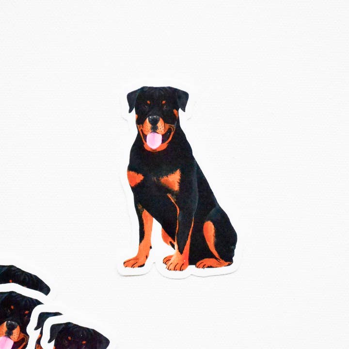 Rottweiler Hund Sticker for engroshandel hos Laura King Paints