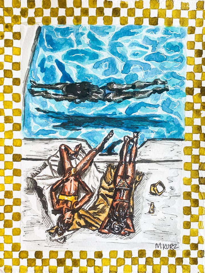 Hot Days Of Summer Print for wholesale by Makenzie Kurz Art