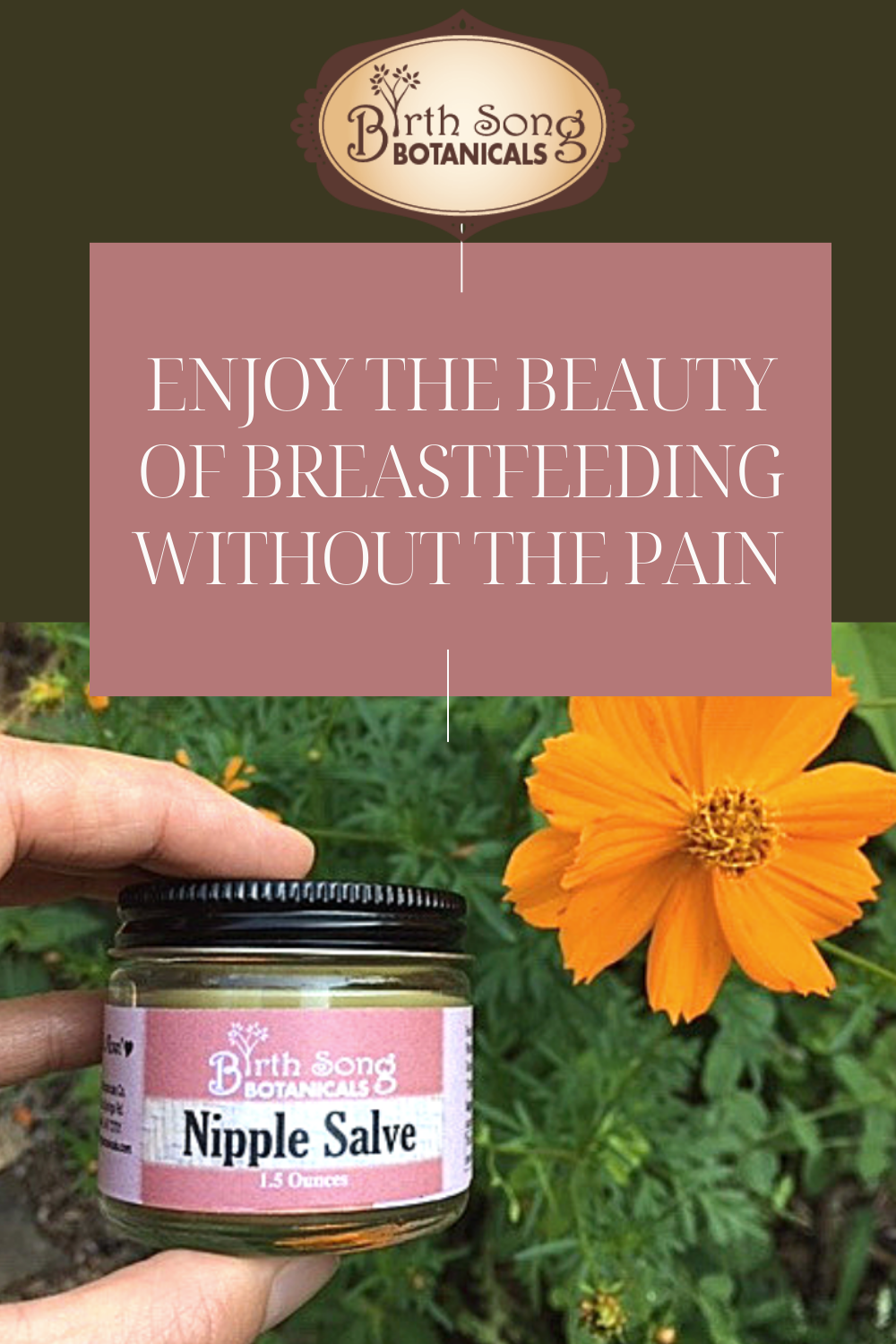 Birth Song Botanicals Co. - Wholesale Tepelcrème - Zwangerschap - Kruidenzalf voor tepelpijn bij borstvoeding en kolven8