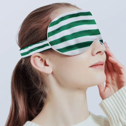 LanLivia - Wholesale Sleep/Eye Mask - 100% Silk Sleep Mask-Strips n Checkboard Patterns-Oversize2