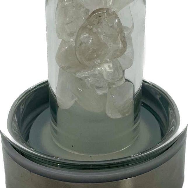 chakra-chic.com - Wholesale Water Bottle - Crystal Elixir Gemstone Water Bottle 16 oz with Carry Strap6