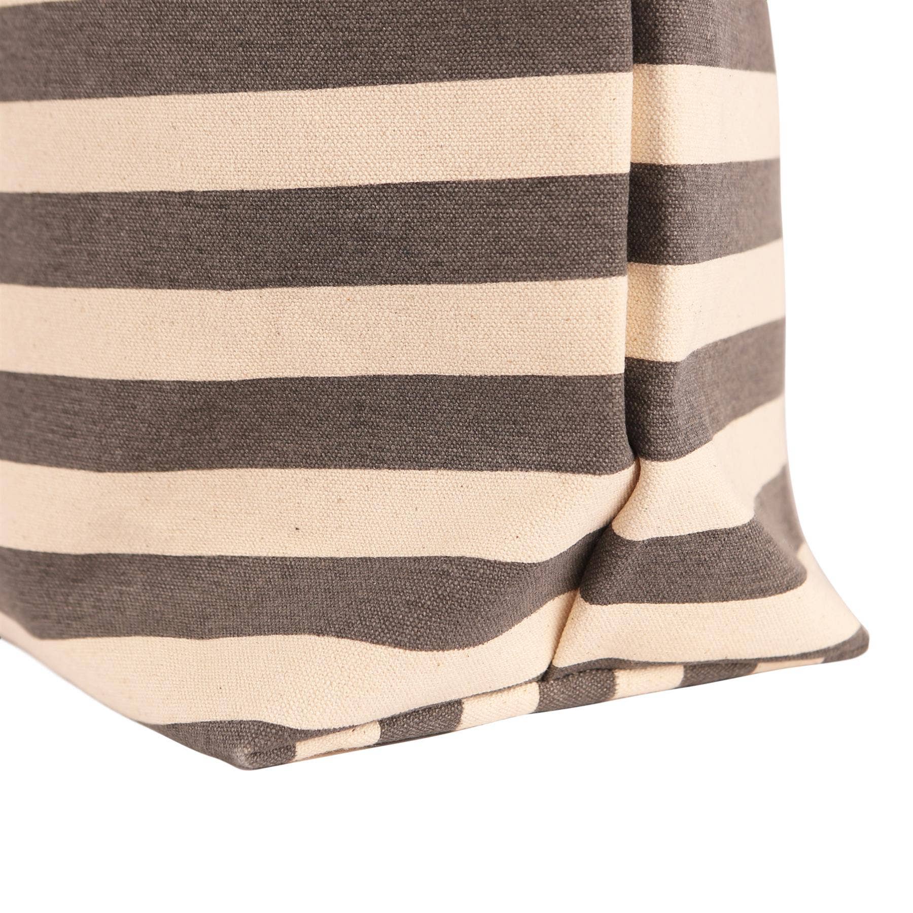 Rinkit Pty Ltd - Wholesale Beach Bag - Large Striped Canvas Tote Beach Bag - 55cm x 36cm - By Nicola Spring23