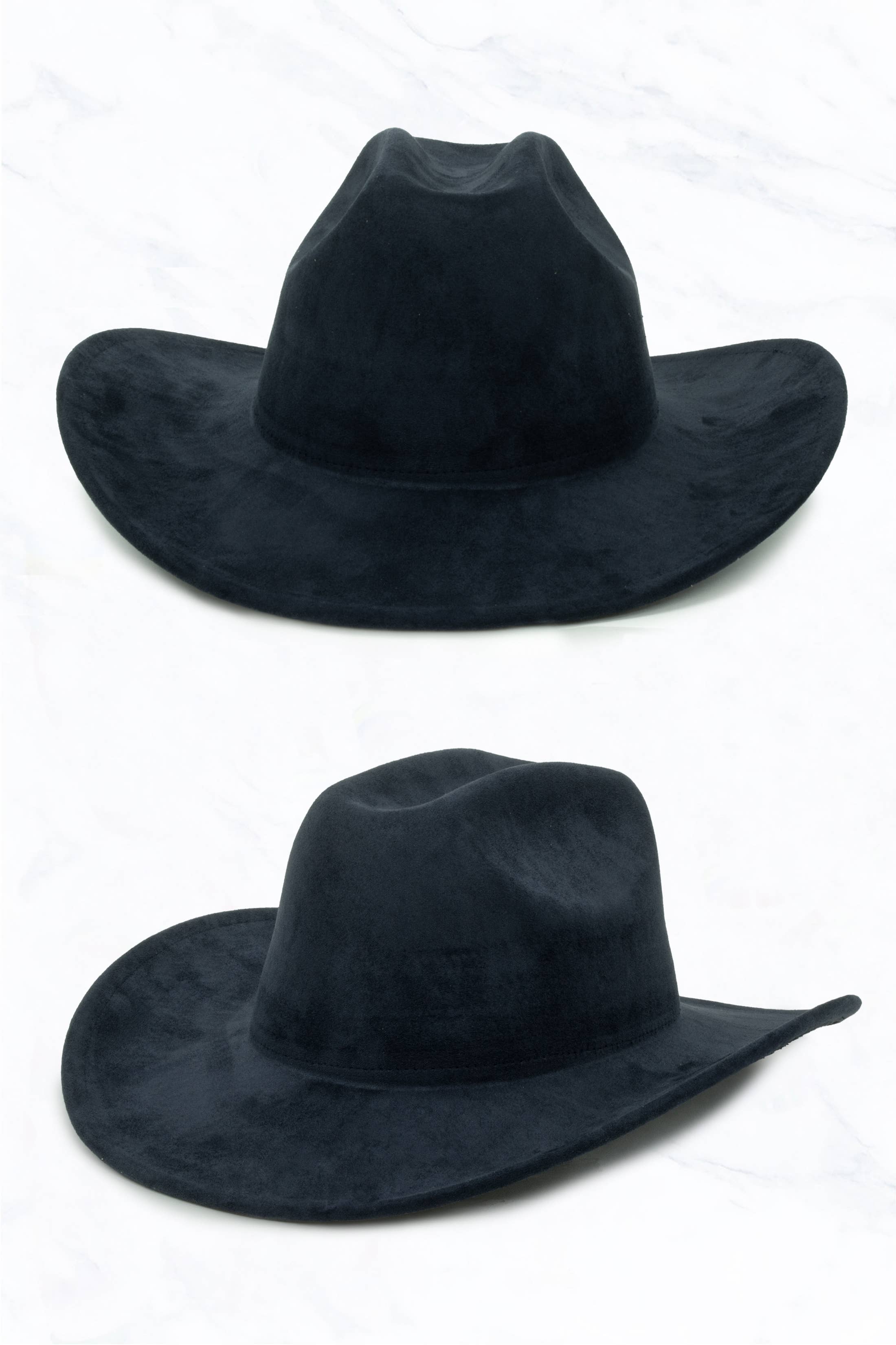 Suzie Q USA - Wholesale Cowboy Hat - Women's - Suede Western Cowboy Fedora Hat5