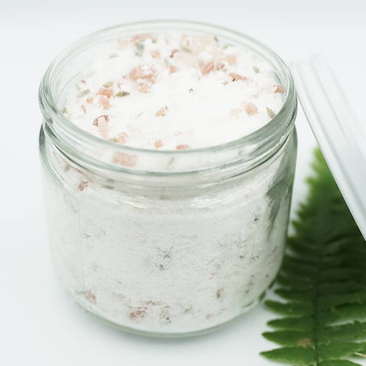 Rosemary Peppermint Bath Soak 12 oz for wholesale by Rainwater Soap and Candle Co