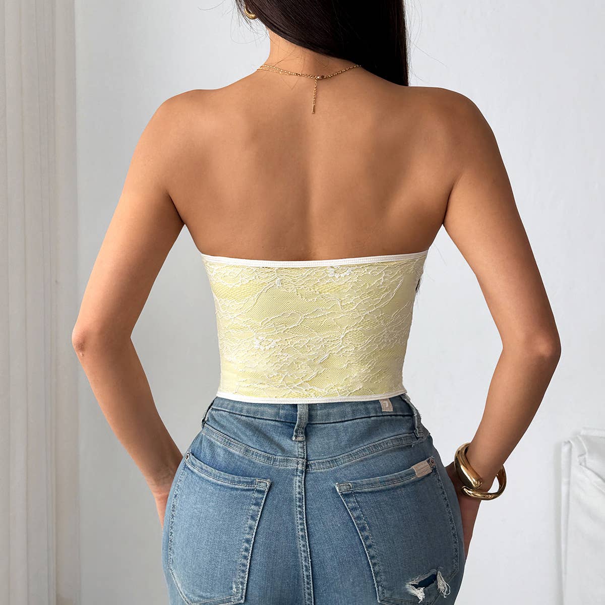 Tourtiwi - Wholesale Korset - Dames - Sexy kanten buisknoop-topje15