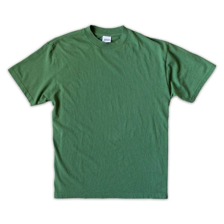 Arvin Goods Classic T-Shirt Forest Green | Made in USA for wholesale by Arvin Goods
