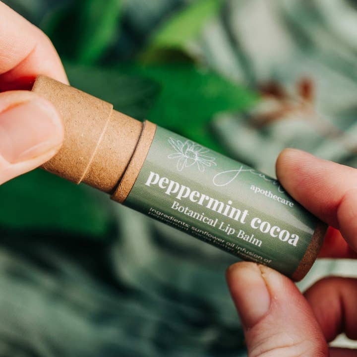Jean's Apothecare - Wholesale Lip Balm - Peppermint Cocoa Lip Balm | Eco-Friendly Stocking Stuffer 0