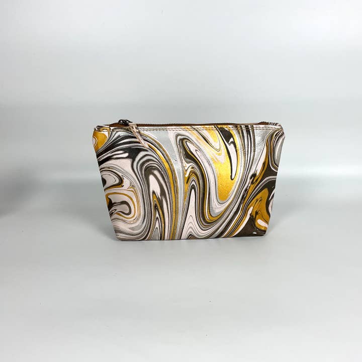 STUDIO CALEIDOSCOPE - Wholesale Makeup/Cosmetic Bag - Pouch Marbled Leather