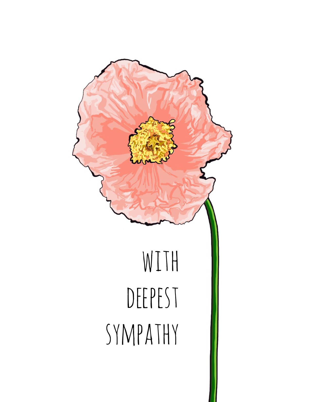 Noted By Copine - Wholesale Sympathy Card - Deepest Sympathy1