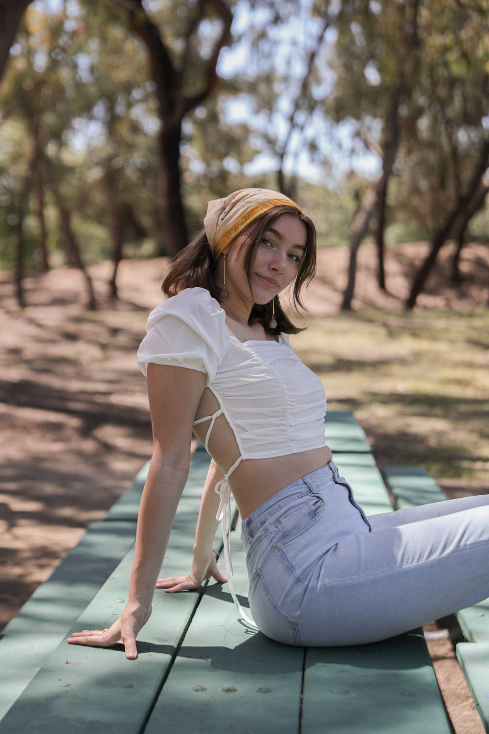 Leto Accessories - Wholesale Bandana - Women's - Vintage Two-Tone Bandana Scarf – Western-Inspired2