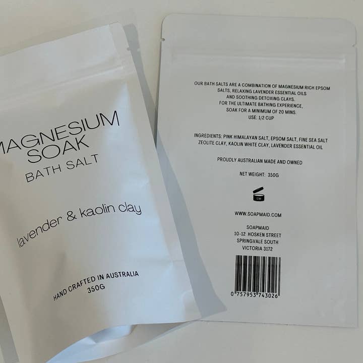 Soapmaid Australia - Wholesale Bath salts - Magnesium Bath Salt Soak2