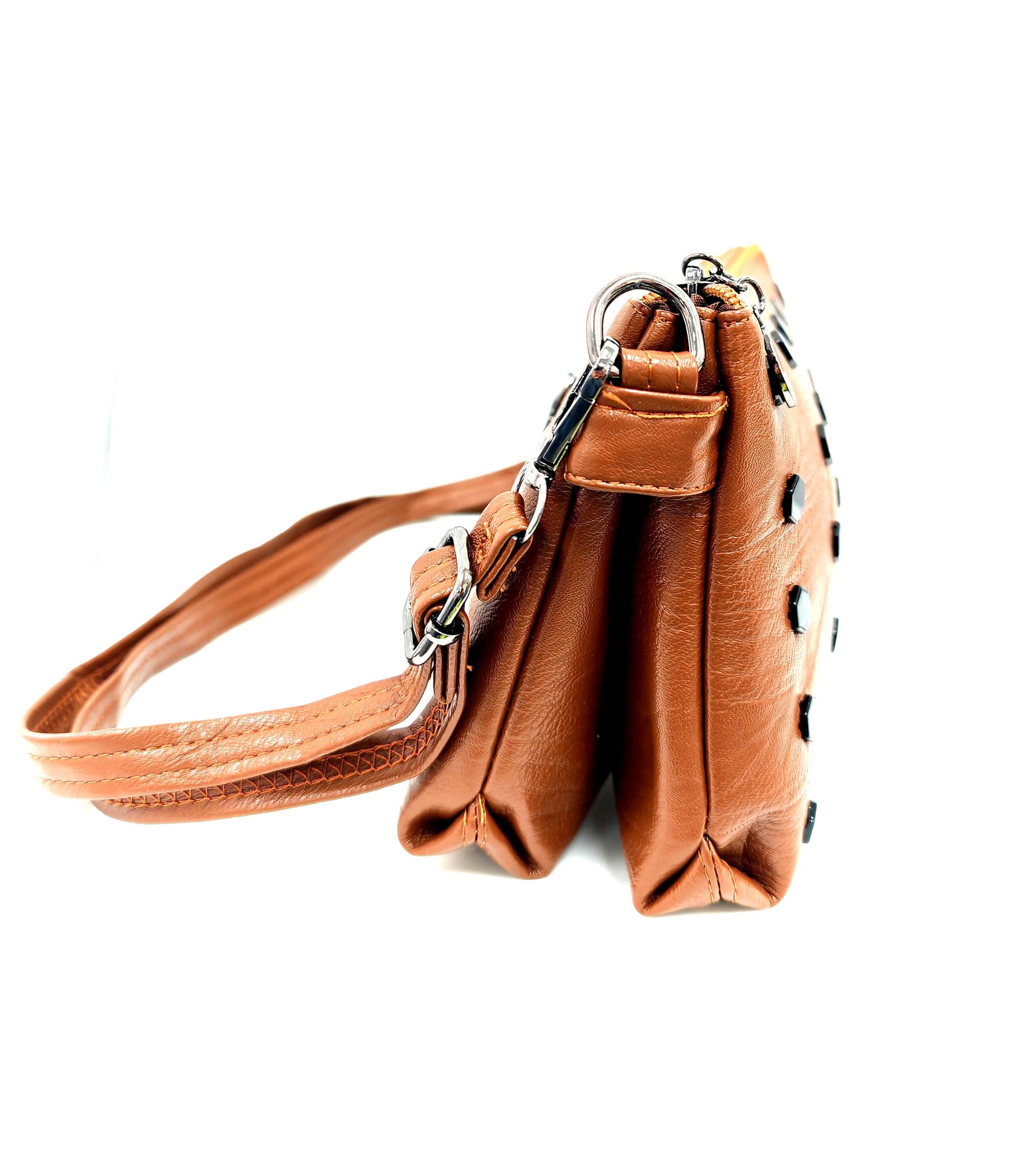 Superbia - Wholesale Crossbody Bag - Women's - Soft Pu Studs 2 Compartment Cross Body Bag Shoulder Bag11