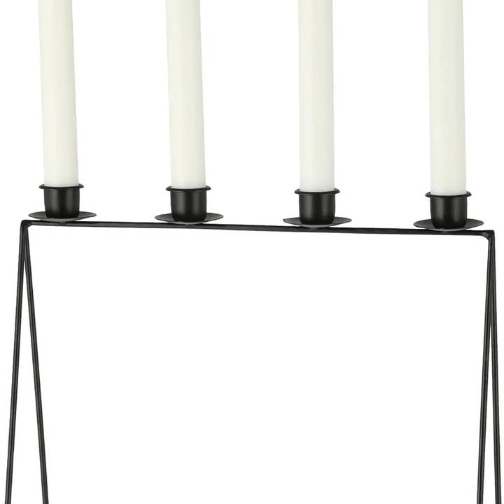 Meinposten - Wholesale Candle Holder - Black metal candle holder decorative candelabra for 4 taper candles0