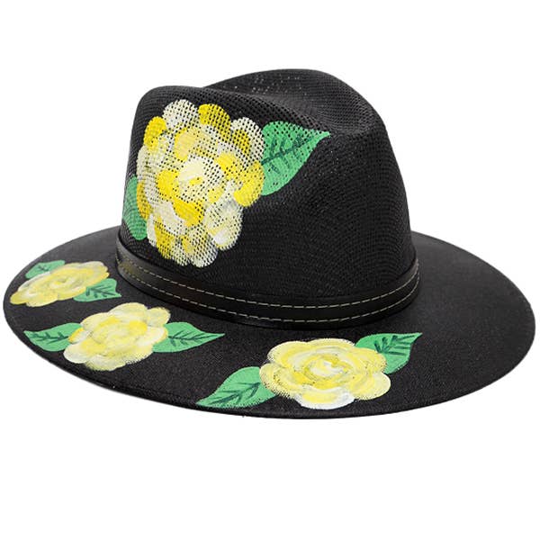 Cap Zone - Wholesale Fedora - Women's - Artisan Elite Hand Painted Rancher Fedora Panama Hat